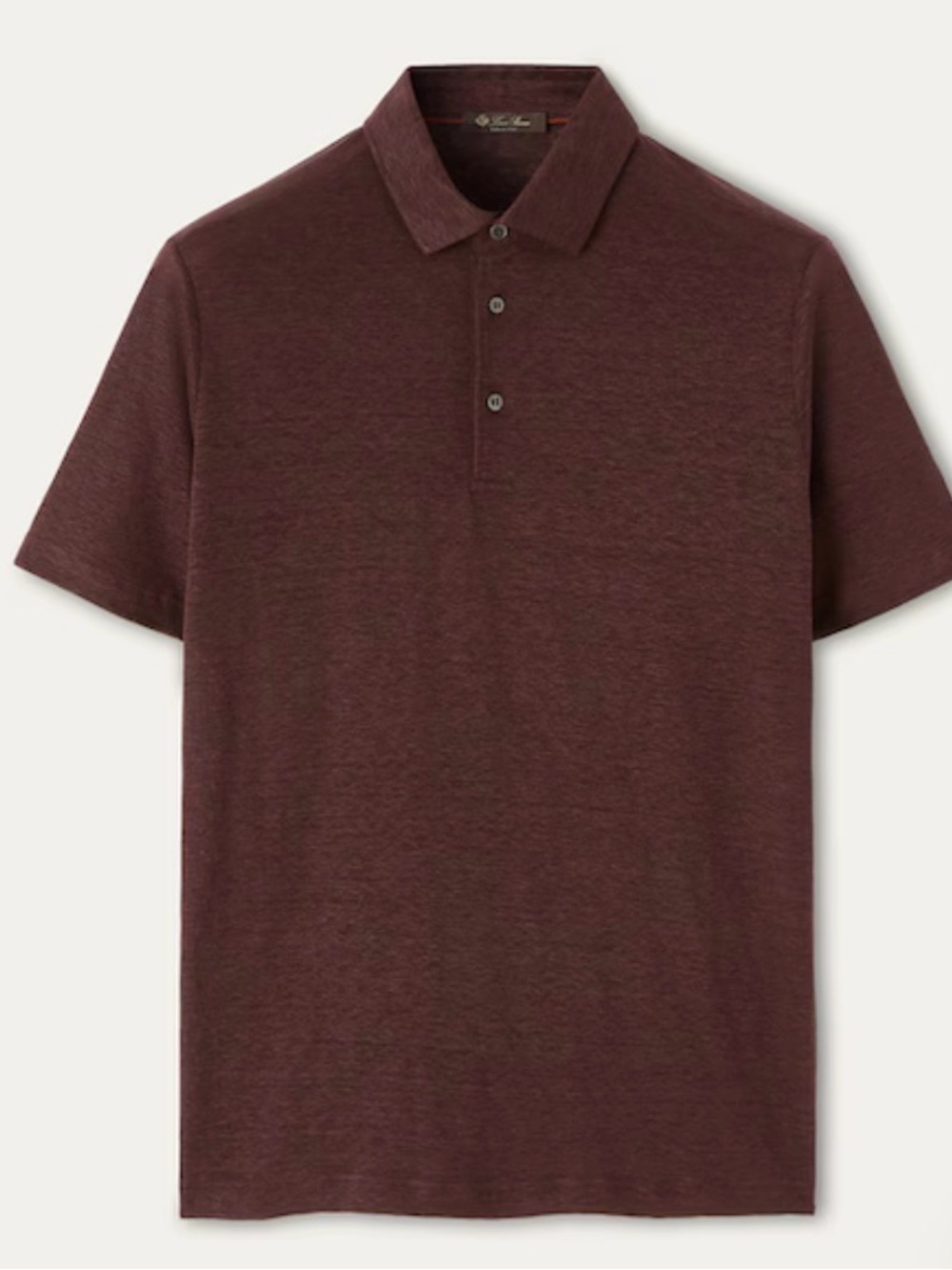 Loro Piana Men's Polo in Deep Burgundy - Picture 5 of 13